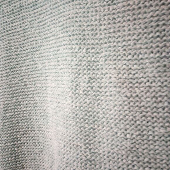 Open acrylic knit cardigan with pearlized  accent buttons - Picture 4 of 9